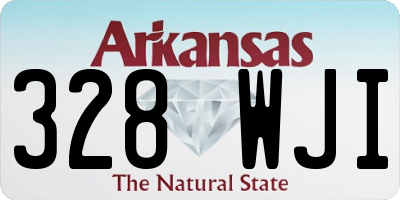 AR license plate 328WJI
