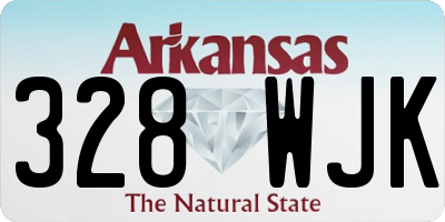 AR license plate 328WJK