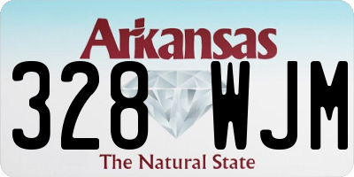 AR license plate 328WJM