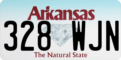 AR license plate 328WJN
