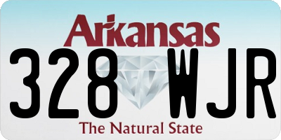 AR license plate 328WJR