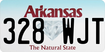 AR license plate 328WJT
