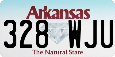 AR license plate 328WJU