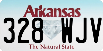 AR license plate 328WJV