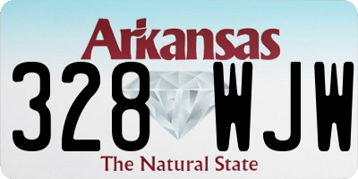 AR license plate 328WJW