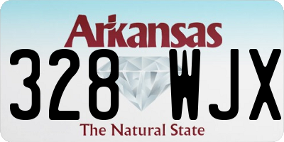 AR license plate 328WJX