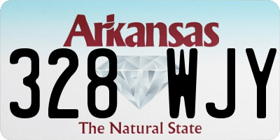 AR license plate 328WJY