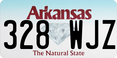 AR license plate 328WJZ