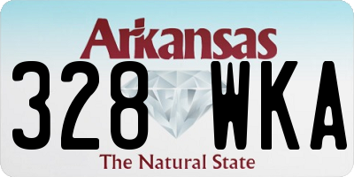 AR license plate 328WKA