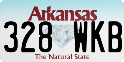 AR license plate 328WKB