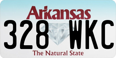 AR license plate 328WKC