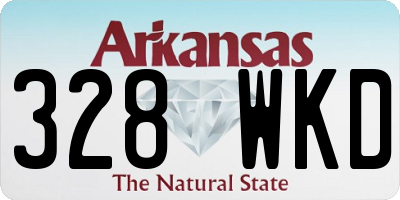 AR license plate 328WKD