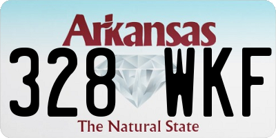 AR license plate 328WKF