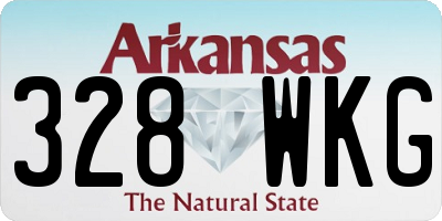 AR license plate 328WKG
