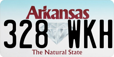 AR license plate 328WKH