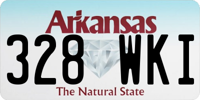 AR license plate 328WKI