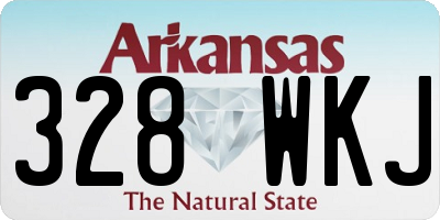AR license plate 328WKJ