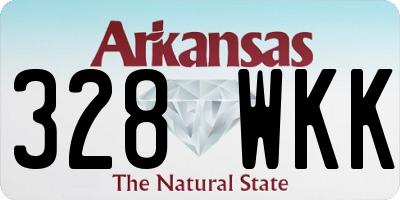 AR license plate 328WKK