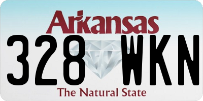 AR license plate 328WKN