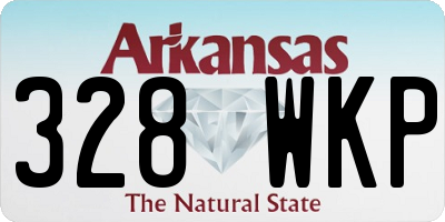 AR license plate 328WKP