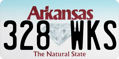 AR license plate 328WKS