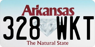 AR license plate 328WKT