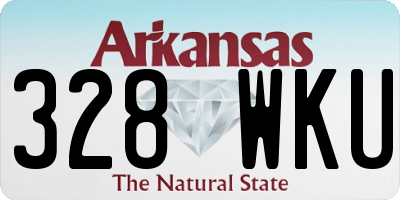 AR license plate 328WKU