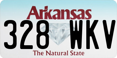 AR license plate 328WKV