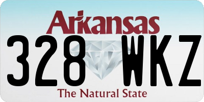 AR license plate 328WKZ