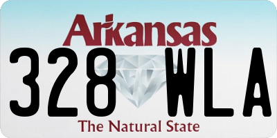 AR license plate 328WLA
