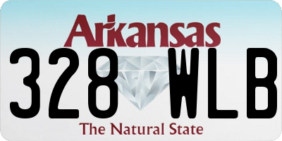 AR license plate 328WLB