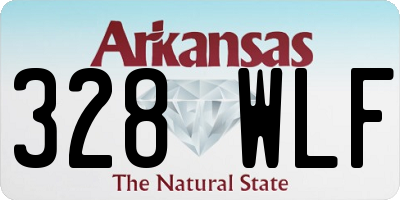 AR license plate 328WLF