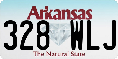 AR license plate 328WLJ