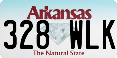 AR license plate 328WLK