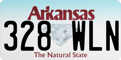 AR license plate 328WLN