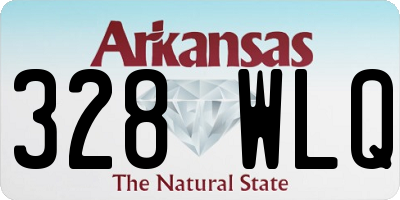 AR license plate 328WLQ