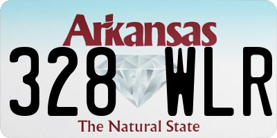 AR license plate 328WLR