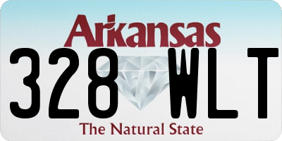AR license plate 328WLT