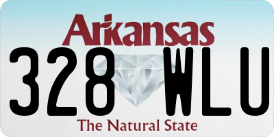 AR license plate 328WLU