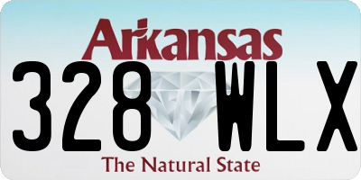 AR license plate 328WLX
