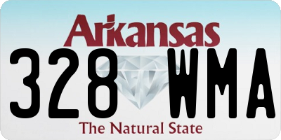 AR license plate 328WMA