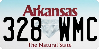 AR license plate 328WMC
