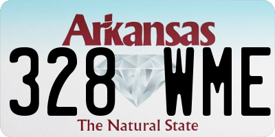 AR license plate 328WME