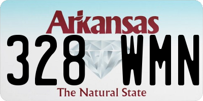 AR license plate 328WMN