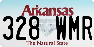 AR license plate 328WMR