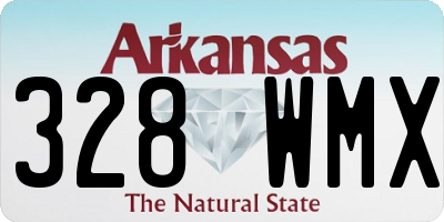 AR license plate 328WMX