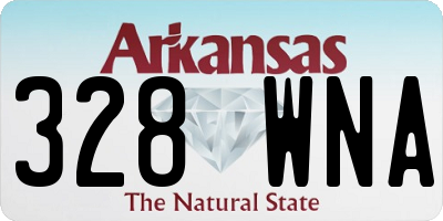 AR license plate 328WNA