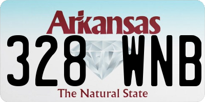 AR license plate 328WNB
