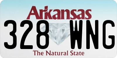 AR license plate 328WNG
