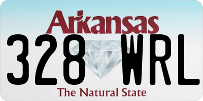 AR license plate 328WRL